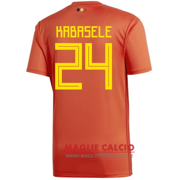 nuova maglietta belgio 2018 kabasele 24 prima